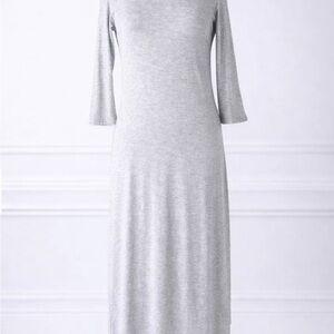 NUGGLES Simple Layering Midi Dress Dark Grey